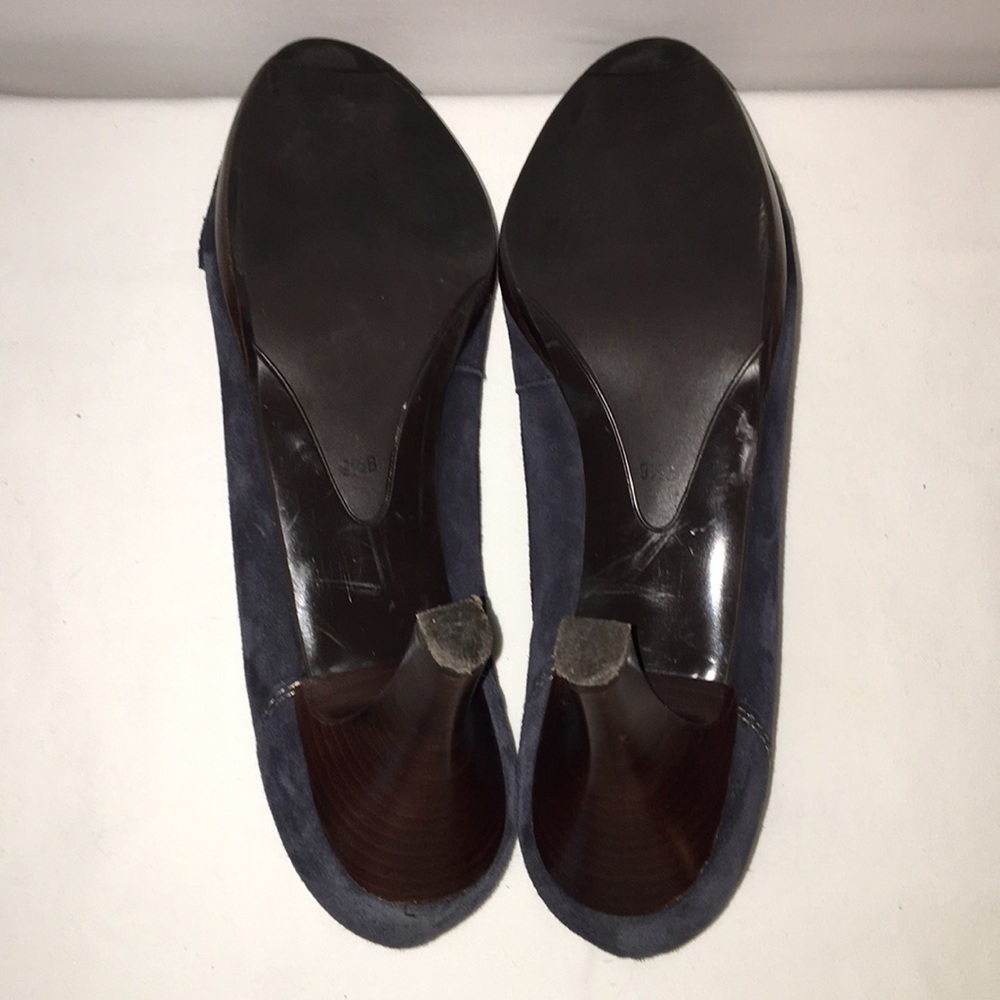 EUC Talbots Blue Suede Heels. Sz9.5 - Picture 4 of 7